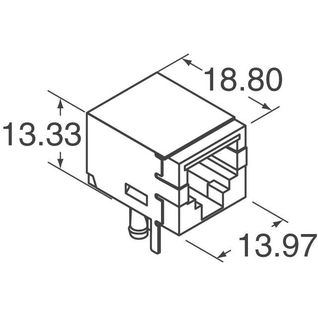 RJ11-6N4-S TE Connectivity Corcom Filters  Connecteurs modulaires